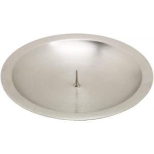 KALANKA-Assiette à Bougies Ø10,5cm avec épine Bougeoir Chandelier Communion Baptême Photophores Lave-Vaisselle 2816 - Neuf