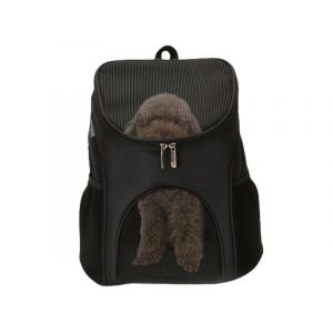 Sac &Agrave; Dos De Transport Pour Animaux De Compagnie Avec Maille Respirante Pour Les Voyages En Plein Air - Noir - Neuf