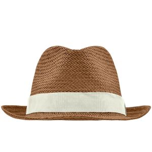 Chapeau - Mb6597 - Marron Et Blanc Cass&eacute; - Neuf