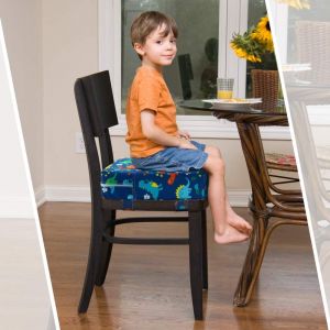 Coussin Rehausseur Portable Pour Bébé, Design Dessin Animé, Pour Enfants (Bleu) - Neuf