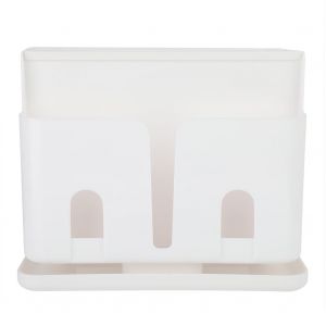 Hjlian Support De Rangement Amovible Pour Baguettes, Porte-Couteaux De Cuisine, Egouttoir (Blanc) - Neuf