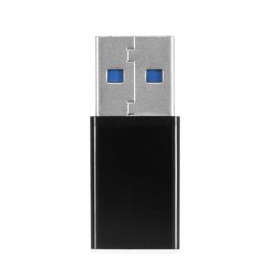 adaptateur de charge et de transfert de donnees OTG USB 3.0 a male vers USB-C 3.1 femelle type C, 2 pieces, noir - Neuf