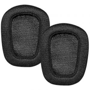 1 paire de coussinets d'oreille en mousse coussin d'oreille en cuir pour casque de jeu sans fil G935 G635 G533 G433 G231 - Neuf
