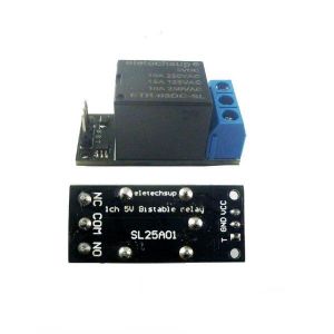 Module relais autobloquant 5 V 1 canal, carte de commutation &agrave; d&eacute;clenchement bistable - Neuf