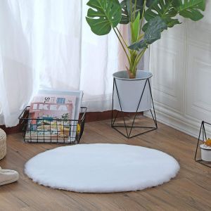 Sjzg-Tapis En Fourrure De Lapin Synth&eacute;tique Souple | Tapis En Fourrure De Lapin | Tapis En Peau De Mouton | Fausse Fourrure De Mouton | Tapis De Lit Ou Tapis Pour Chaise Canap&eacute; - Neuf