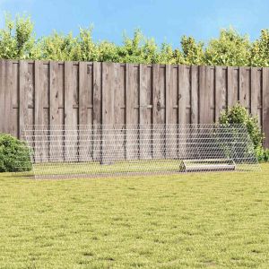 Vidaxl Cage &Agrave; Poules Argent 430 X 100 X 85 Cm Acier Galvanis&eacute; - Neuf