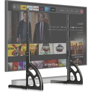 SUBZONAL-Pied TV Universel pour LCD LED OLED Ecran T&eacute;l&eacute;viseurs 22 &agrave; 85 Pouces, Hauteur Adjustable Pied TV Stand, VESA Max 1000x500mm jusqu'&agrave; 55 kg - Neuf