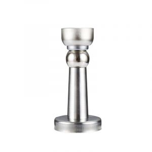 Butée de porte magnétique - Support de porte magnétique aspect acier inoxydable, matériel de fixation de butée de porte murale avec vis pour support de porte au sol ou au mur - Neuf