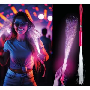 Baton Lumineux Fibre Otpique 25cm Color&eacute; - Neuf