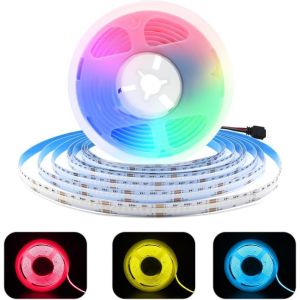 10m Cob Ruban Led Rgb, 24v Cob Rgb Led Bande 576leds/M Flexible Bande Dimmable Lumineuse Led Flexible Multicolore Pour Armoire, Cuisine, Bricolage, Chambre À Coucher, Commercial Éclairage - Neuf