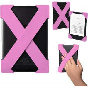 Accessoire Sangle Main pour Kindle & Kobo-Paperwhite 2024 & 2021,Signature,Colorsoft-2 Sangles-Prise l&eacute;g&egrave;re pour Lire confortablement-Grand-Rose Bonbon - Neuf