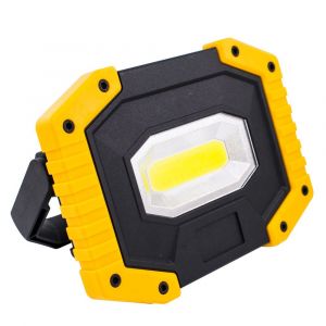 Projecteur LED rechargeable 30 W 2 000 lm, éclairage de chantier avec 4 piles, 3 modes, lanterne portable USB, projecteur LED pour camping, chantier, garage, atelier (lot de 3) - Neuf