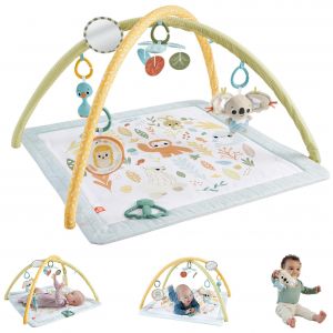 Fisher-Price Fisher-Price-Mon Tapis D'&eacute;veil Sensimals-Tapis Et 6 Jouets Sensoriels - Neuf