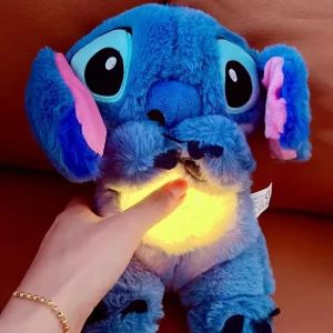 Peluche Stitch B&eacute;b&eacute; Berceuse Apaisante Respirante Sommeil Lumi&egrave;re Dodo - Neuf