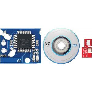Kal-Kit De Mise À Niveau De Jeu (Rouge, Version : Pal) Compatible Avec Gamecube Sd2sp2 Mircro Carte Sd Sdl Tf Lecteur De Carte Xeno Chip Mini Disc Pièces De Rechange - Neuf