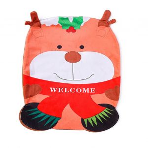 Chaise De Noël Housse Siège Dossier Dessin Animé Snowma Père Noël Elk Noël - Neuf