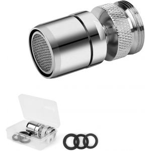 KALANKA-Embout Robinet, Embout Robinet Cuisine, 360° Brise Jet Robinet, Aérateur de Robinet pour Robinets M22 ou M24 pour Cuisine/Salle de Bain - Neuf