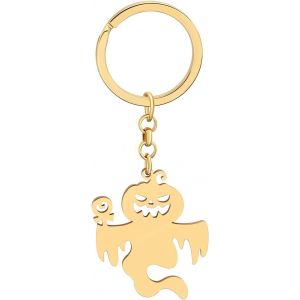 KAL-Porte-Clés Faucheuse Halloween Tête De Mort Skull Porte-Clés En Alliage De Zinc Porte-Monnaie Pour Femme Hommes Fille Cadeau - Neuf