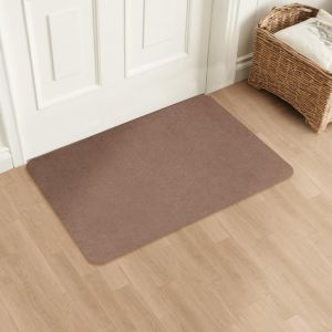 Paillasson D'int&eacute;rieur 60x90 Cm,Tapis D'entr&eacute;e Lavable,Anti-Salissures,Super Fin,Antid&eacute;rapant,Absorbant La Salet&eacute;,Pour Chambre,Cuisine Ou Couloir,Marron - Neuf