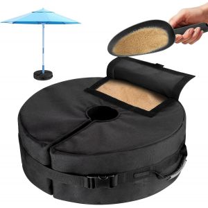 Lbgwp60-Sac De Poids Pour Pied De Parasol, Base Pour Parasol Deporte, Sac De Sable Pour Parasol, Poids De La Base Du Parasol, Support De Poids De Parasols De Jardin Extérieur Pour Patio, Installation - Neuf