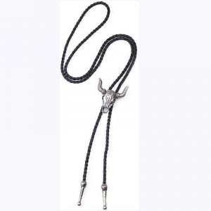 Collier En Cuir Pour Hommes Réglable Vintage Bolo Cravate Pour Hommes Unisexe Wild West Thème Cowboy Accessoires Corde Cordon Pendentif Collier - Neuf