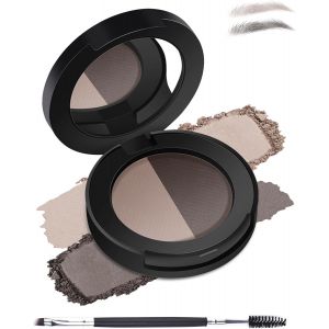 asas-Poudre Palette Sourcils,2 Couleurs Or Cendré Graphite SourcilWaterproof,Longue Durée Couleur,Naturel Mat Effect Makeup Palette,Poudre Fine Soyeuse,Facile Utiliser,Maquillage Cadeaux Femme-06 - Neuf