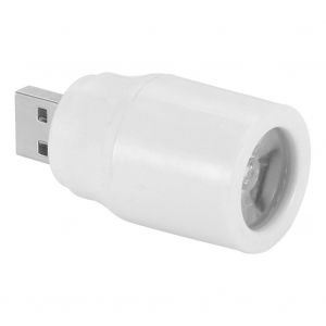 HJLIAN Mini lampe LED USB en plastique durable 5 V 1 W pour bureau d'etude, blanche, sans cable USB - Neuf