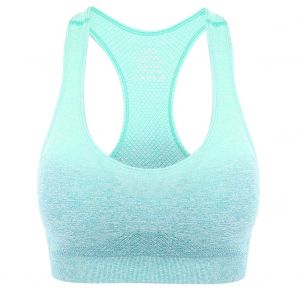 Soutien-Gorge De Sport Rembourre, Extensible, Respirant Et Resistant Aux Chocs Pour Femme (Vert, L/Xl) - Neuf