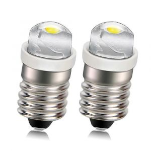 2 Pi&egrave;ces Dc 3v 45v 6v E10 Led Ampoule 05w Led 80lm Lampe De Poche Lampe De Signalisation De V&eacute;lo Lumi&egrave;re De V&eacute;lo Pour Lampe De Poche Torche Lampe De Travail - Neuf