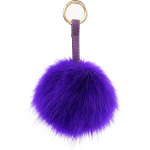 KAL-Porte-Clés À Pompons En Fausse Fourrure Artificielle - Porte-Clés Moelleux En Peluche Pour Sac À Main, Sac À Dos, Portefeuille, Pendentif Pour Femme - Neuf