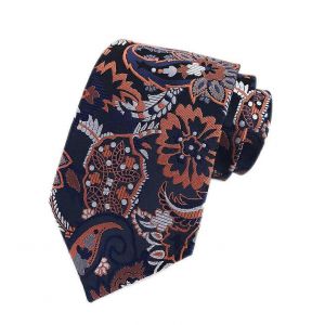 Cravates Habill&iquest;&iquest;Es Pour Homme, Motif Pivoine, Tiss&iquest;&iquest;Es En Jacquard, Id&iquest;&iquest;Ales Pour Les Mariages Et Les F&iquest;&ordm;tes. M&iquest;&iquest;Lange De Soie, Design Classique, Taille Ajustable. - Neuf