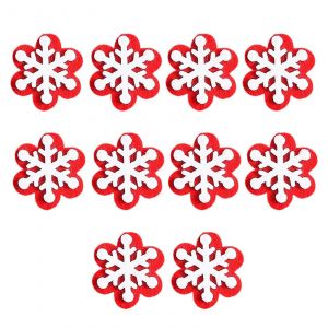 Amicale de No&euml;l Suspendues de Pont 10Pcs Per&ccedil;u Snowfigure Cerf Ornementation Pour Envelopper des coffrets Partie des Mat&eacute;riaux de D&eacute;coration Multicolore - Neuf