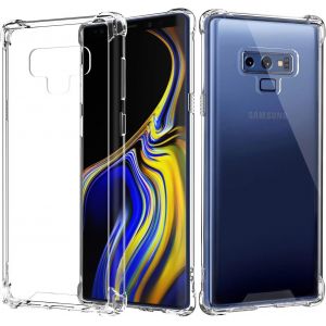 JGD-Coque de protection pour Samsung Galaxy Note 9, transparente, en TPU, anti-chocs, protection des bords, transparente - Neuf