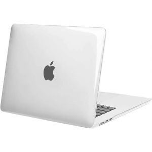 Coque pour MacBook Air 13 Pouces 2025 2024 2022 M4 M3 M2, Protection Rigide Antichoc Antidérapant Slim - Transparent - E.F.Connection - Neuf