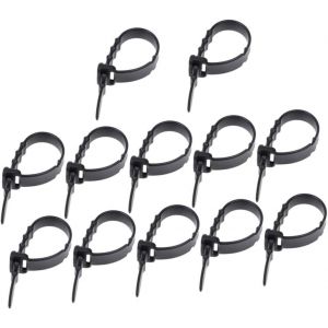 KAL-12 Pièces Attache De Câble Kit De Gestion De Cordon Gestion Des Cordons Sous Le Bureau Organisateur De Câble Enrouleur De Cordon Pour Casque Bobine De Câble Gel De Silice Black - Neuf