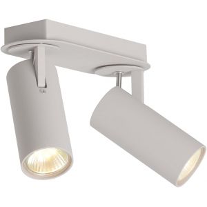 Subzonal-Luminaire 2 Spot Gu10 5w 3000k Blanc Chaud Lampe Plafond Moderne Plafonnier Led Orientables Pour Interieur Salon Bureau Salle &Agrave; Manger Cuisine Couloir, Aluminium - Neuf
