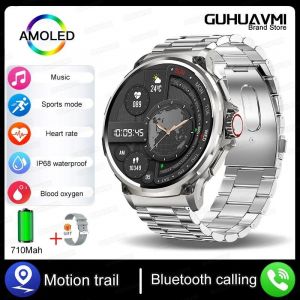 Kavsumi-Montre Intelligente D'appel Bluetooth Hd Pour Homme, Tracker De Fitness Sportif, Moniteur Cardiaque, Android, Ios, 1.85 - Neuf