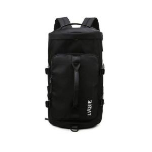 Sac De Sport Noir Polyvalent De Grande Capacit&eacute; - Sac &Agrave; Dos De Sport, De Voyage Et D'&eacute;cole Avec Compartiment &Agrave; Chaussures Et S&eacute;paration Humide/Sec - Neuf