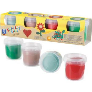 Lot de 4 p&acirc;tes &agrave; modeler douces pour enfants de 150 gnon toxiquesv&eacute;g&eacute;taliennes et sans glutens&eacute;chage &agrave; l'air librepour jeu cr&eacute;atif (&agrave; partir de 2 ans) - Neuf