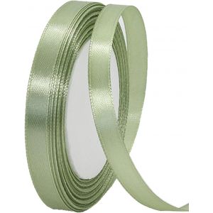 Ruban De Satin Double Face Pour Emballage Cadeau, 10 Mm, Vert Sauge, 22 M, Ruban En Tissu Pour Cadeaux, Bouquets, Gâteaux, Décoration De Mariage - Neuf