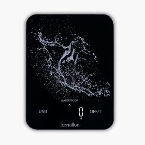 LETNERNY-Aqua Resist - Balance De Cuisine Électronique, Etanche Ip67, Ecran Magic Led Rétroéclairé, Capacité 8Kg, Graduation 1G, Sans Piles, Recharge Usb-C, Noir - Neuf