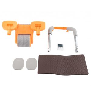 Roue Abdominale A Rebond Automatique Avec Minuterie Et Genouilleres Pour Entrainement Des Abdominaux Pour Debutants Et Entrainement De Force De Base Avance - Neuf