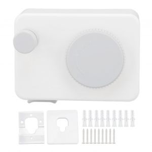 HJLIAN Etendoir a linge retractable robuste en acier inoxydable ABS pour balcons, cours, hotels, blanc - Neuf