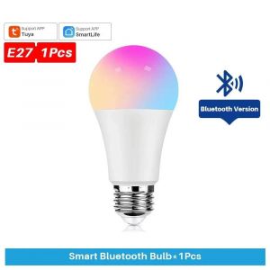 Kalsa-E27 Led Ampoule Intelligente Rgb Tuya Lampe Bluetooth App Contrôle Dimmable Ampoule Led Ampoule 9w 220v Maison Fête De Noël Décor,220v Ble 9w,Oui - Neuf