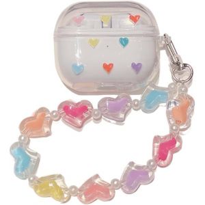 Coque pour écouteurs pour Samsung Galaxy Buds 3 et Galaxy Buds 3 Pro, motif transparent, cadeau pour garçons/filles/adolescents (c?ur).[S1435] - Neuf