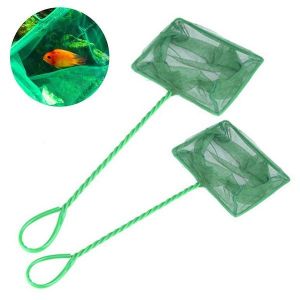 Ensemble De Filets De Pêche Pour Aquarium Haut De Gamme (2 Pièces), Sans Danger Pour Les Poissons, Léger, En Nylon Non Toxique, Idéal Pour L'entretien Des Aquariums Et La Capture De Petits Animaux Aquatiques. - Neuf