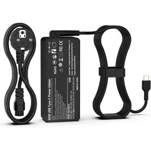 THEF-Chargeur HP 65W USB C Ordinateur Portable pour HP Spectre X360 Elitebook Elite Envy Probook Chromebook Pavilion Universel Charge Rapide Adaptateur Ordinateur Chargeur pc - Neuf