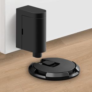 LETNERNY-But&eacute;e De Porte M&eacute;canique Noire &iquest; But&eacute;e De Porte Silencieuse Et Coupe-Vent, But&eacute;e De Porte Pour Sol, Hauteur R&eacute;glable, But&eacute;e De Porte Noire Avec Vis Et Adh&eacute;sif Pour La Maison, Le Bureau - Neuf