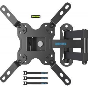 Support Mural Tv Pour &Eacute;cran Led Lcd Oled 13-42 Pouces, Support Tv Mural Orientable, Accroche Television Mural Inclinable Et Rotatif, Avec Vis De S&eacute;curit&eacute;, Max Vesa 200X200 Mm - Neuf