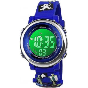 Montre De Sport Num&eacute;rique Pour Enfants 30m &Eacute;tanche Multifonction Montres &Eacute;lectroniques 7 Couleurs Led R&eacute;tro&eacute;clairage Pour 3 Ans &Agrave; 12 Ans Enfants Filles Gar&ccedil;ons - Neuf